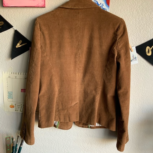 Club Monaco Blazer Corduroy Brown Size 8 - Picture 3 of 6